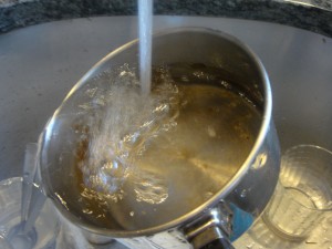 Clean saucepan, clean pan