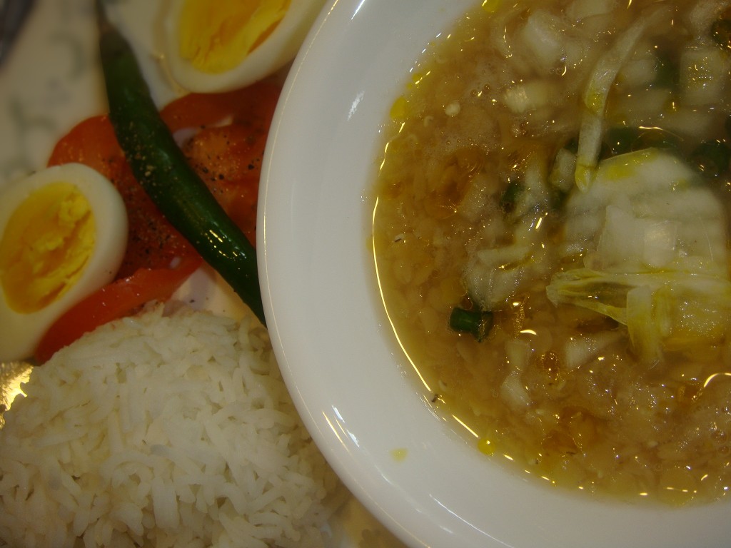 red lentils in mustard oil