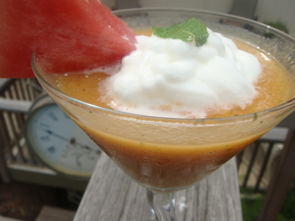 mango mint with whipped cream