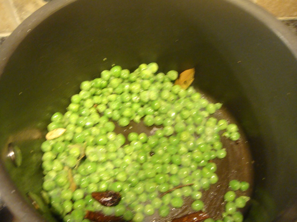 Frying peas