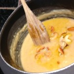 Cashews in dal pudding