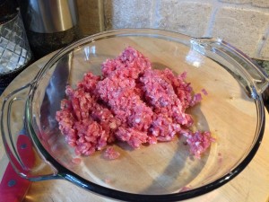 Ground meat