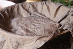 cover with a damp cloth