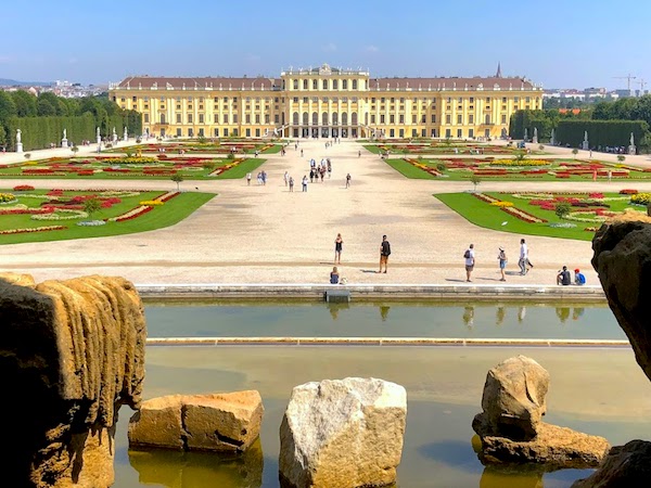 This incredible view of the Schonbrunn palace